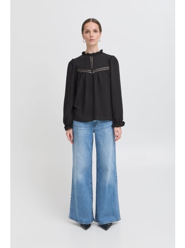 ICHI Langarm-Bluse IXSASSY Regular fit in Black