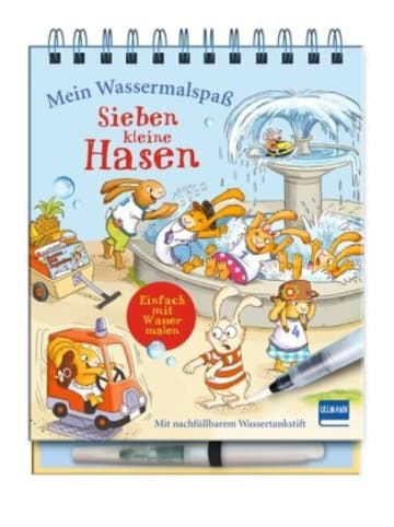 Ullmann Medien Buch - Mein Wassermalspaß - Sieben kleine Hasen