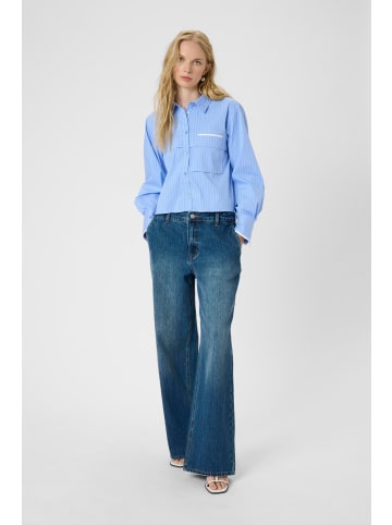 Karen By Simonsen Langarm - Hemd KBAmy Classic fit in Della Robbia Blue stripe