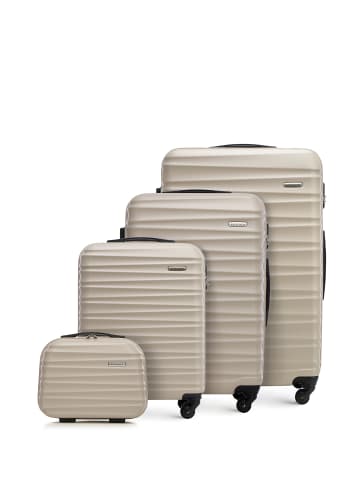 Wittchen 4tlg. Koffer Set GROOVE Line Collection in Beige