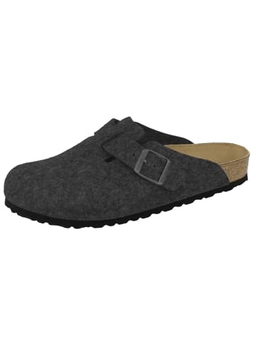 Birkenstock Clogs Boston Wollfilz schmal in grau