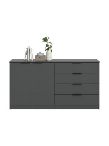 ebuy24 Sideboard Kopenhagen Anthrazit 148 x 35 cm