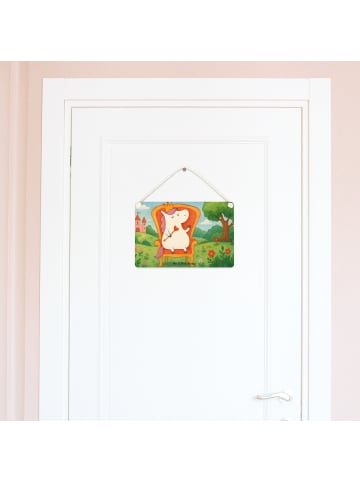 Mr. & Mrs. Panda Schild Einhorn Prinzessin Design ohne Spruch in Weiß