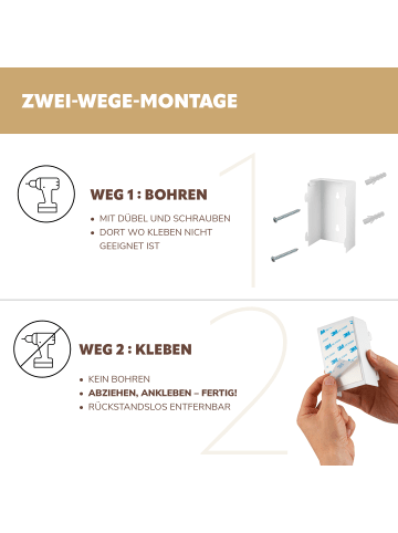 bremermann Wand-Kosmetikeimer 3 Liter weiß