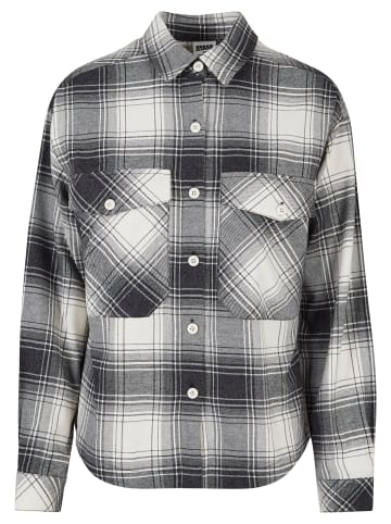 Urban Classics Urban Classics Damen Ladies Oversized Check Shirt in whitesand/black