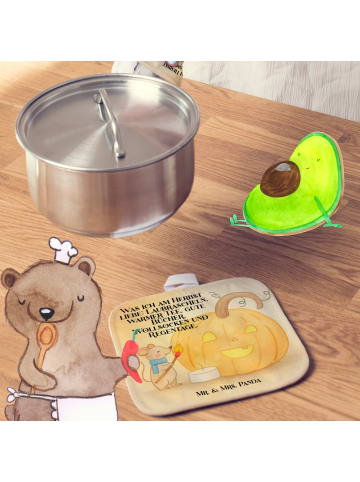 Mr. & Mrs. Panda Topfhandschuhe Kürbis Maus Design mit Spruch in Weiß