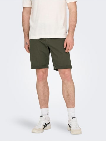 Only&Sons Shorts Casual Summer Bermuda Pants in Olive