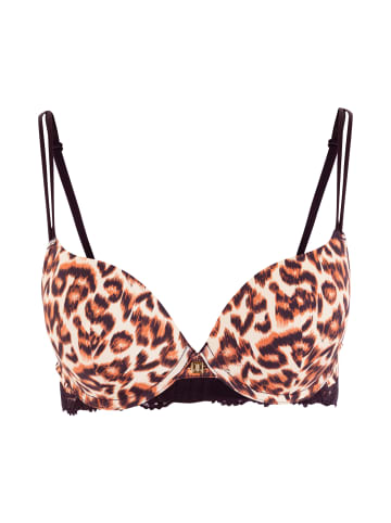 JETTE Push-up-BH in leo-bedruckt