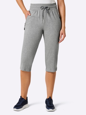 WITT WEIDEN Freizeithose in grau-meliert