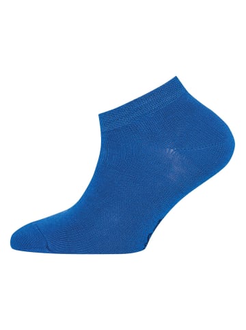 ewers 6er-Set Sneaker Socken Uni in blau-grau-grün