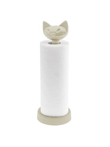 koziol Küchenrollenhalter MIAOU in Beige, (B) 12,8 x (H) 36,9 x (L) 12,8 cm