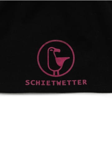 SCHIETWETTER Beanie für Kids mit Print Möwe in black/magenta