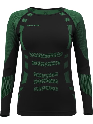Polar Husky 1x Thermo Langarmshirt Unisex Super Active Ride in Grün