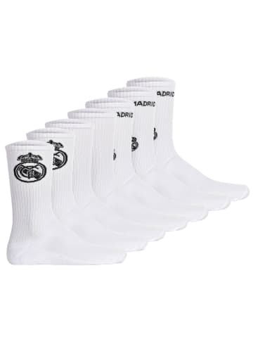 Real Madrid Socken 7er Pack in Weiß