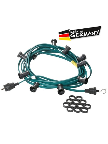 SATISFIRE Garten Party Lichterkette Illu für Außen 20x LED Kugellampen 10m grün