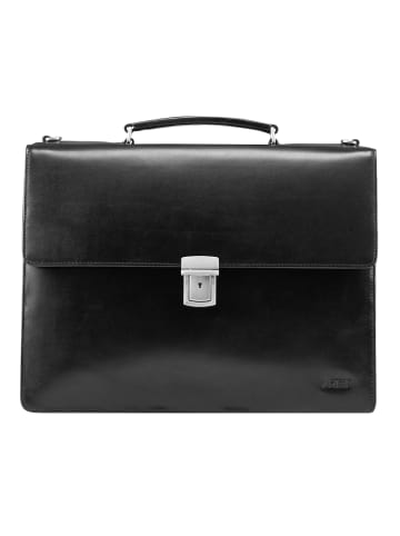 Jost Skagen Aktentasche Leder 40 cm Laptopfach black
