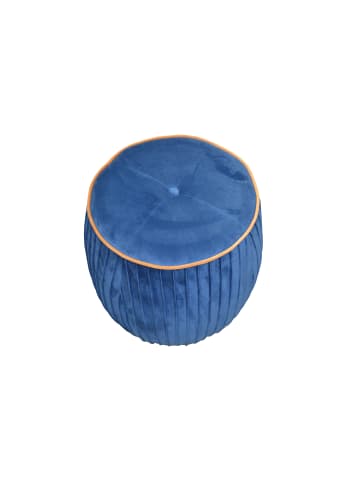 möbel-direkt Sitzpouf Fabienne in blau