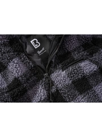 Brandit Pullover "Teddyfleece Troyer" in Schwarz