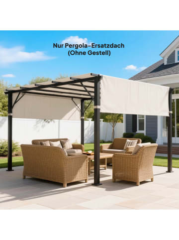 Outsunny Ersatzdach 488L x 122B cm Cremeweiß