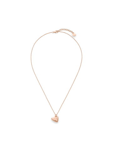 s.Oliver Kette Folded Heart in roségold