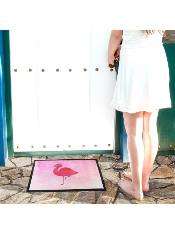 Mr. & Mrs. Panda Schmutzfangteppich Flamingo Classic ohne Spruch in Aquarell Pink