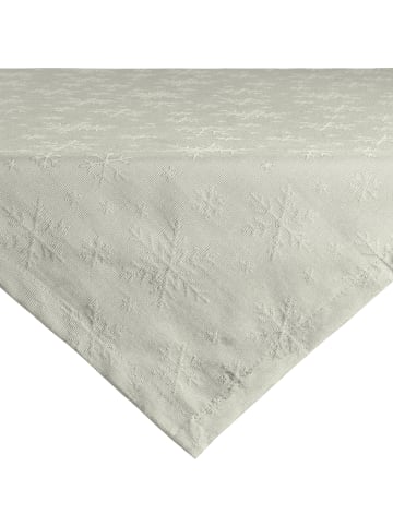REDBEST Jacquard Mitteldecke Snowflake in hellgrau