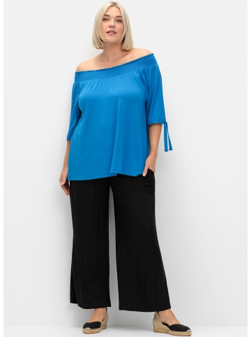 sheego Carmenshirt in kobaltblau