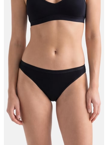 Conta Bikinislip Modal in Schwarz / beige