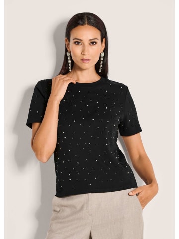 MADELEINE Luxuriöses Shirt mit Strassakzenten in schwarz