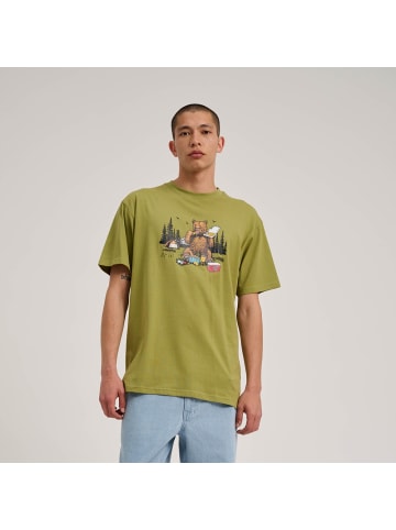 Santa Cruz T-Shirt "Braun Pizza Bear T-Shirt" in Grün