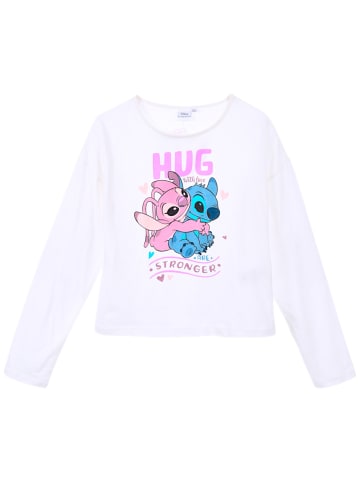 Lilo & Stitch Langarmshirt Disney Stitch & Angel in Creme