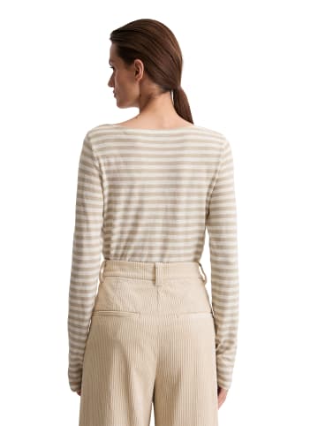 Marc O'Polo Ringel-Longsleeve regular in Light Brown