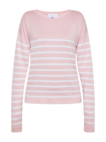 usha BLUE LABEL Damen Pullover in HELLROSA WEISS