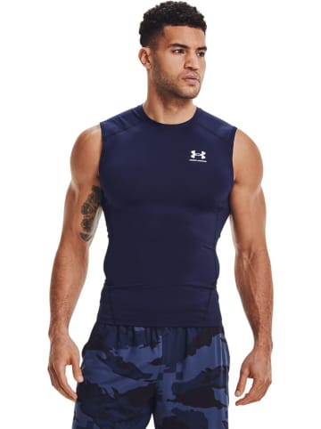 Under Armour T-Shirt "HeatGear Armour Ärmelloses Shirt" in Blau