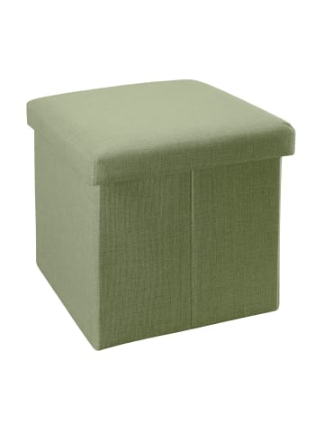 Intirilife Faltbarer Sitzhocker 38x38x38 cm in FRÜHLINGS GRÜN