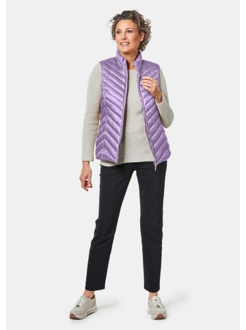 GOLDNER Kurzgröße:  Figurschmeichelnde Weste mit leichter Wattierung in opalflieder