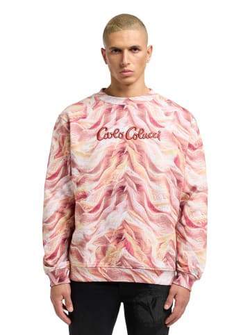 Carlo Colucci Sweatshirt Dotti in Orange