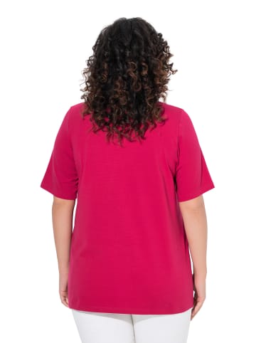 Ulla Popken Shirt in dunkle himbeere