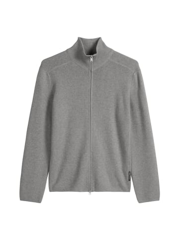 Marc O'Polo Zip-Strickjacke regular in grey melange