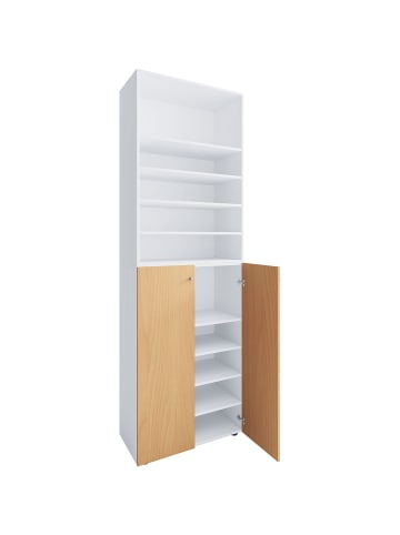 ebuy24 Schuhschrank Lona2XL10DTR weiß Weiß 70 x 39 cm