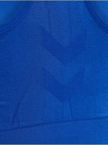 Hummel Sport-BH "Tif Seamless Sports Top" in Blau