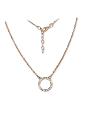 SilberDream 925 Silber vergoldet (Roségold 333) Damen SilberDream Kette ca. 42cm - 46,5cm