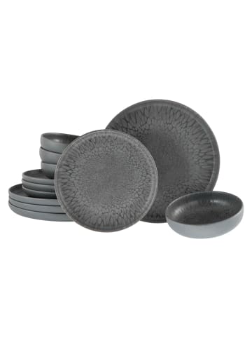 CreaTable 12 tlg. Set 21621 Uno Volcano Teller Set in Anthrazit