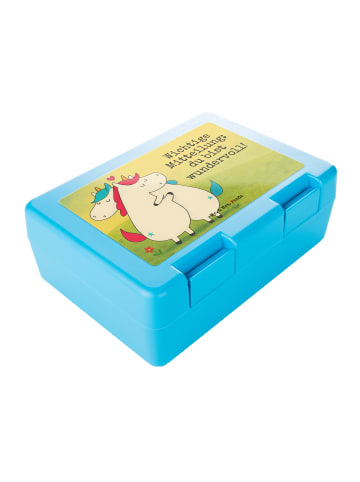 Mr. & Mrs. Panda Brotdose Einhorn Mitteilung Design mit Spruch in Weiß