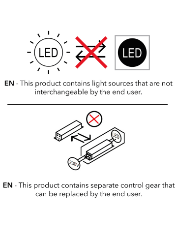 ebuy24 Bad Spiegel VCB2 Weiß 60 x 3 cm