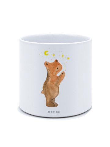 Mr. & Mrs. Panda Pflanzkübel Verliebter Bär ohne Spruch in Weiß