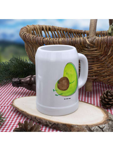 Mr. & Mrs. Panda Bierkrug Avocado Pfeifen ohne Spruch in Weiß
