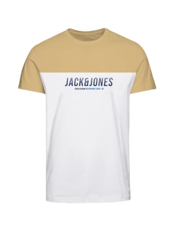 Jack & Jones T-Shirt 'Dan Blocking' in gelb