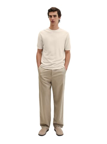 Marc O'Polo Kurzarm-Pullover regular in Chalky Sand