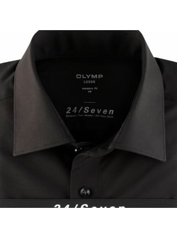 OLYMP  Langarm Business Hemd für Herren in schwarz